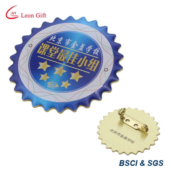 Zinc Alloy Silver 3D Metal Badge Pin with Your Own Design