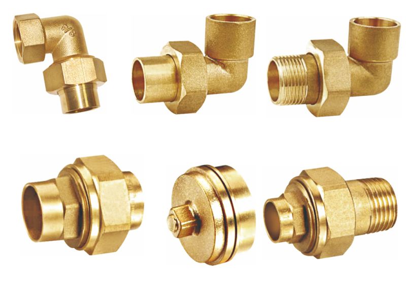 Natural Color Screw Fitting - Elbow with Extention M/F (a. 0349)