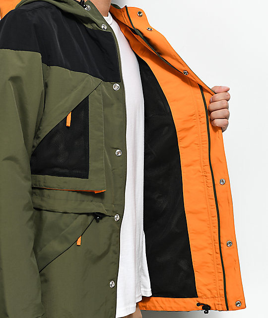 Olive Black Blaze Orange Winter Jacket