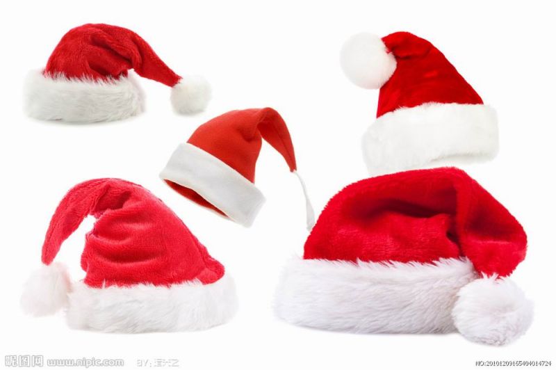 Fleece Embroidery Promotion Decoration Gift Christmas Santa Hat