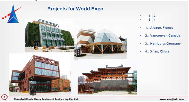 Steel Structure for Wold Expo Hanburger, Germany