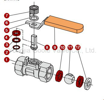 1 PC 1000wog Stainless Steel Threaded Ball Valve (Q11F)