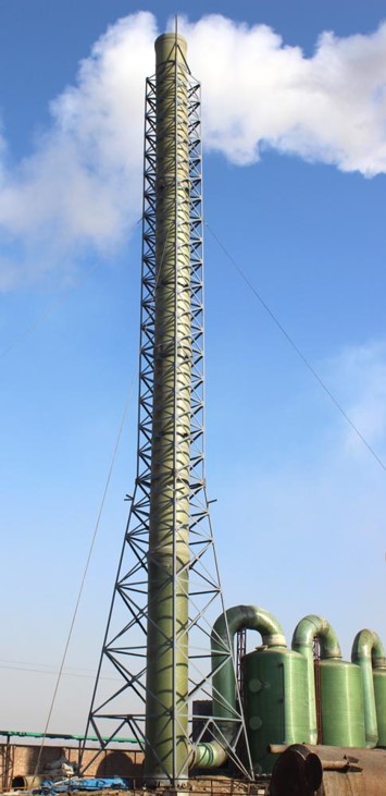 FRP Tower to Treat Waste Gas