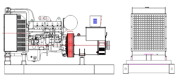 Diesel Generator Set Open Type silent Type for Factory