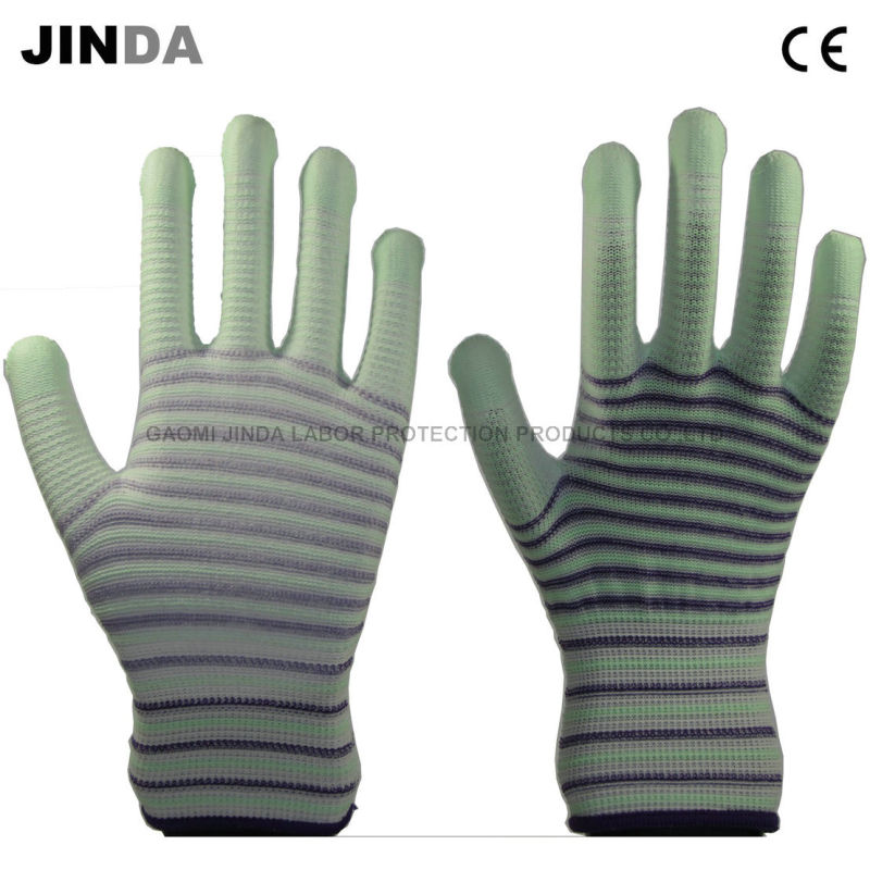 PU Coated Labor Protective Guantes Industrial Gloves (PU003)