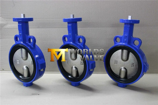 Lever Operated Wafer Butterfly Valve with Double Half Shaft