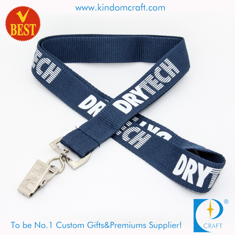 High Quality Customized Flat Polyester Printed Lanyard with Customized Logo From China