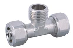 T-Joint Forged Brass and Stainless Steel Pipe Fittings for Pex-Al-Pex (YS3310)