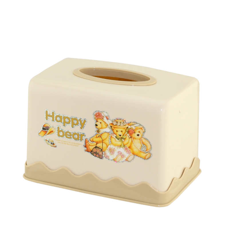 Creative Three Colors Available Printed Plastic Tissue Box (FF-5087-4)