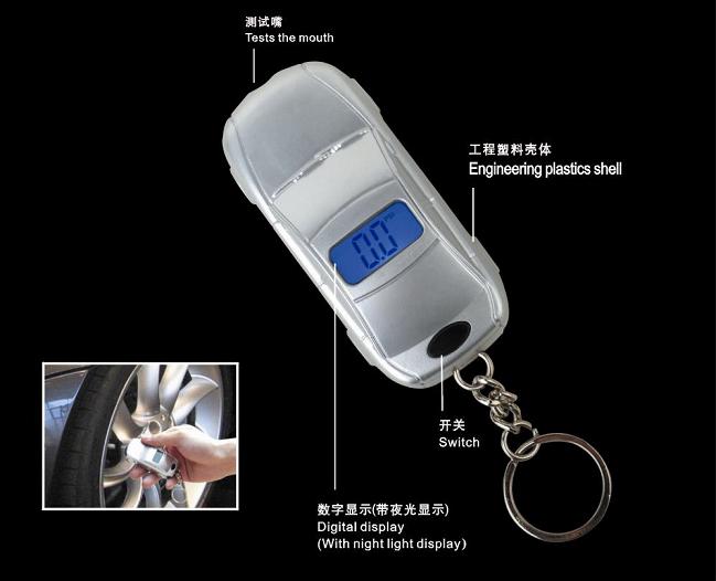 Hot High Quality LCD Digital Display Car Used Tire Pressure Gauge