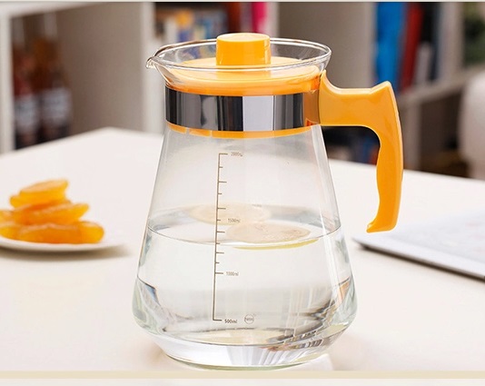 Glass Coffee Kettle Heat Resistant Water Pot (1300ml)