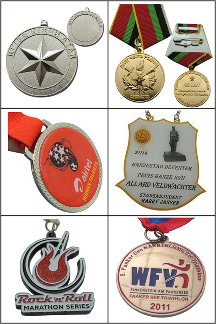 Promotional Gift Souvenir Custom Badge Metal Sport Award Gold Medal