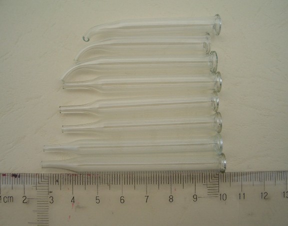 Tubular Clear Glass Tube Dropper for Essential Oil and Pharma Packing