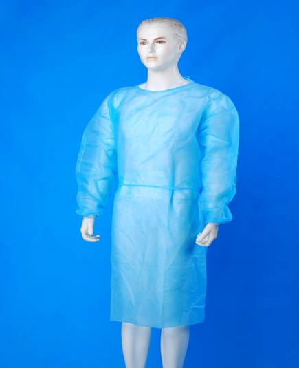 Isolation Gown Yellow, Sterile Isolation Gown, Tie-Back Disposable Isolation Gown