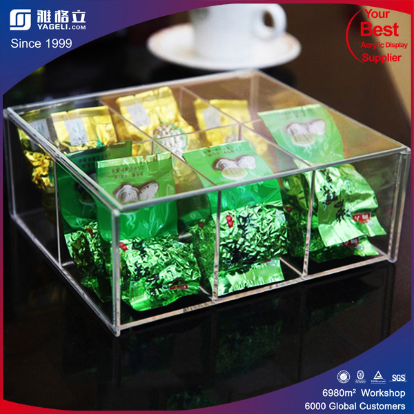 Customized Acrylic Tea Box Packing Box