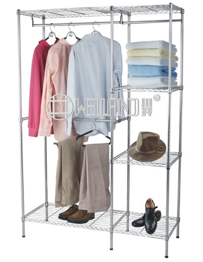 Special Popular DIY Metal Wardrobe Clothes Rack with NSF Approval