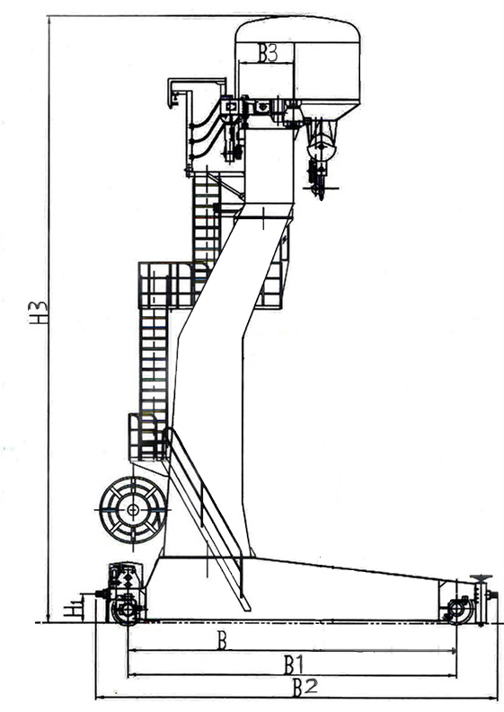 5 Ton 10 Ton L Model Electric Hoist Gantry Crane