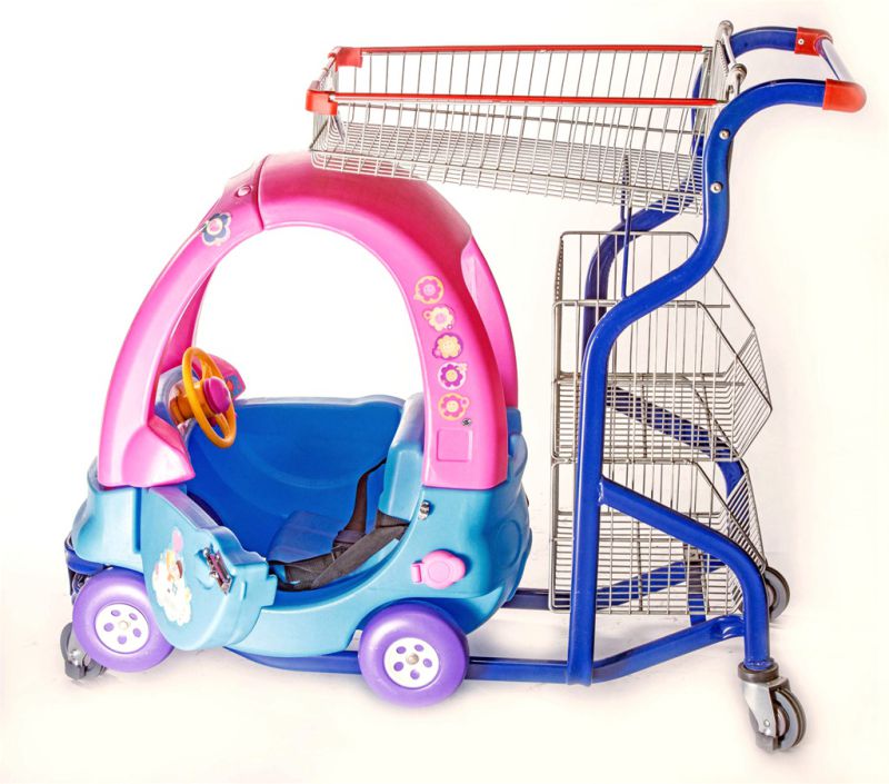 Kids Supermarket Shopping Trolley Cart
