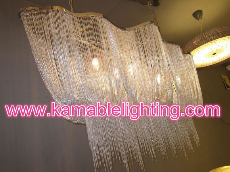 Modern Silver Chain Lighting Chandelier Pendant Light (KA107)