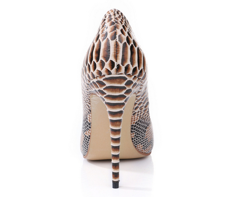 Sexy High Heel Snake Pattern Shoes for Ladies (HS17-42)