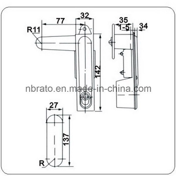 Filing Cabinet Security Swing Handle Lock