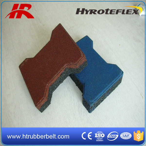 15mm Thick EPDM Dog Bone Crossfit Gym Rubber Flooring Tile