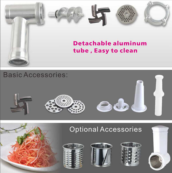 Multiple Function Stainless Steel Meat Grinder, Meat Mincer