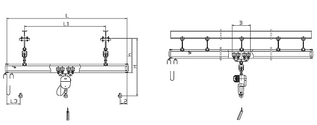 Made in China Kbk Single Girder Flexible Crane