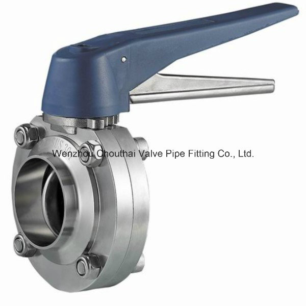 Chouthai Sanitary Stainless Steel Clamp Butterfly Valve