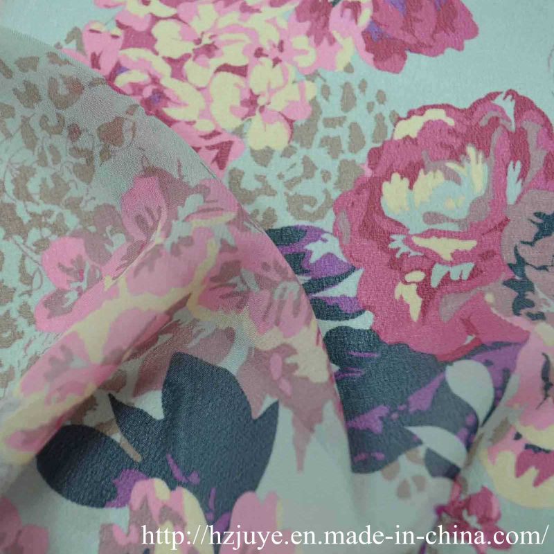 High Quality of Printed Polyester Chiffon Fabric