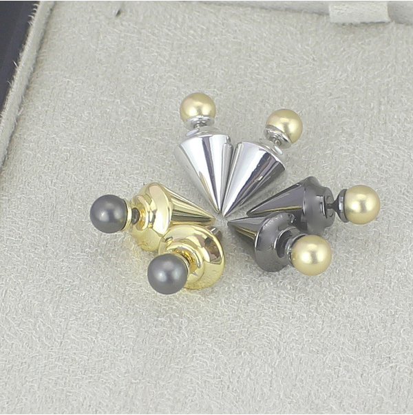 Stainless Steel Pearl Stud Earrings Fashion Jewelry Gold Stud Earrings (hdx1145)