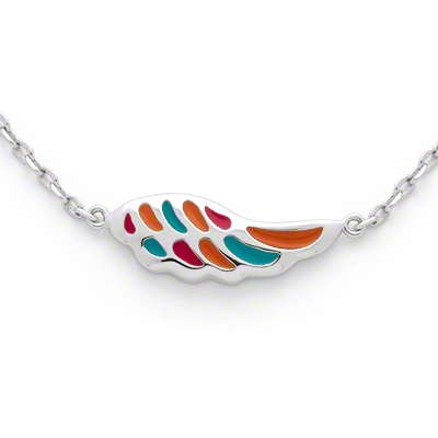 Hot Selling Silver Necklace Wing Jewelry for Children