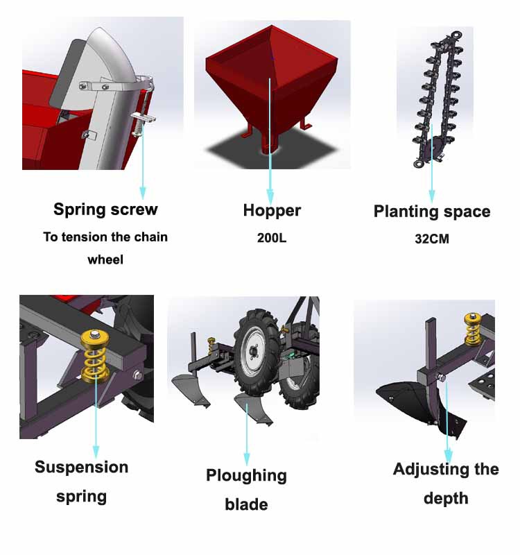 One Row Sweet Potato Seeder Planter