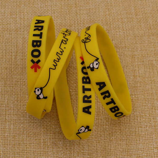 Wholesale Bulk Cheap Custom Printing Silicone Bracelet