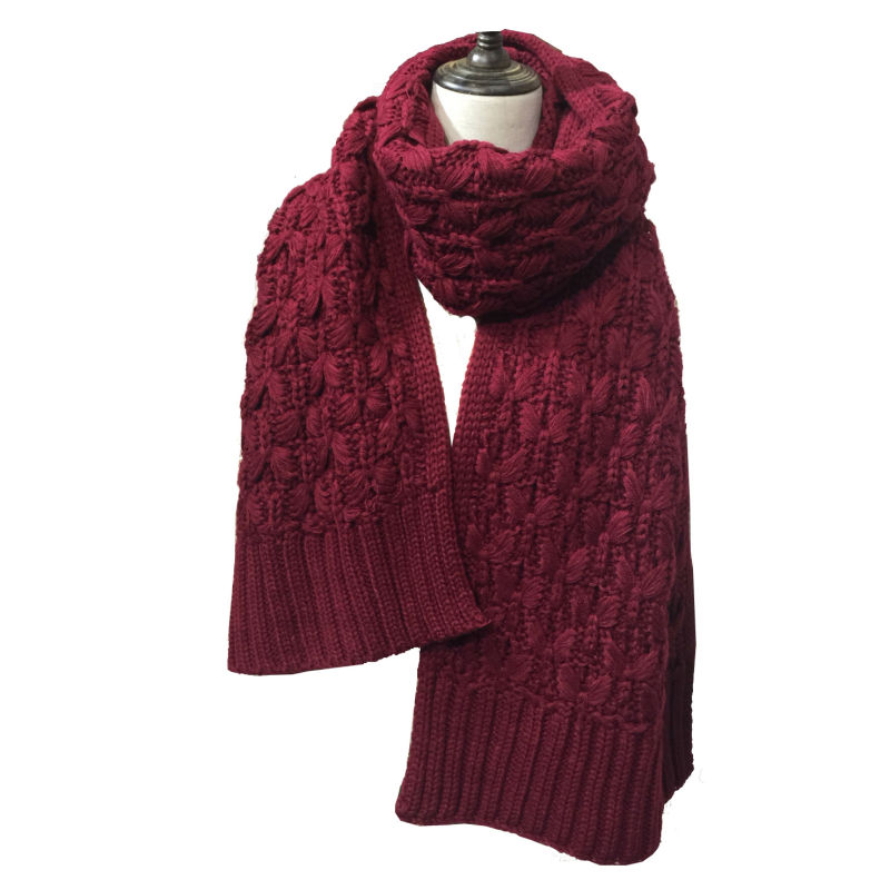 Womens Mens Heavy Cable Slouch Unisex Knitted Long Thick Winter Scarf (SK148)