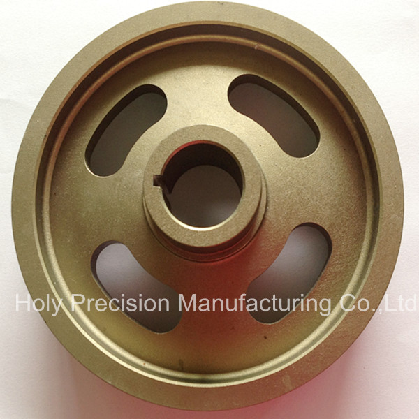 High Accuracy Belt Pulley CNC Machining Wirh Hard Anodized