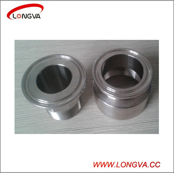 Sanitary Stainless Steel Forged Tri Clamp Threaded Adapter