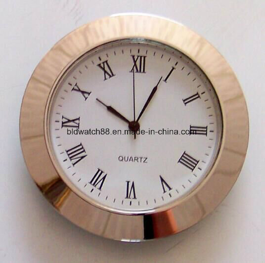 Custom 43mm 60mm Silver Metal Clock Insert for Promotion Gift