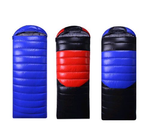 Envelope Blue and Black Down Sleeping Bag