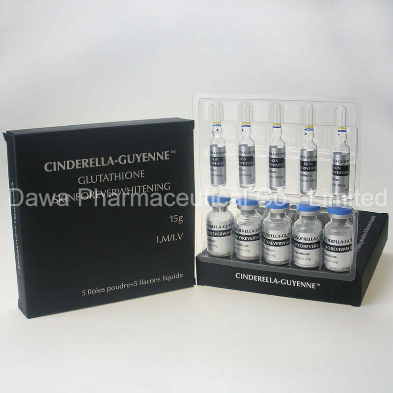 Skin Whitening Injection Cosmetics Gsh Lyophilized Glutathione Injection