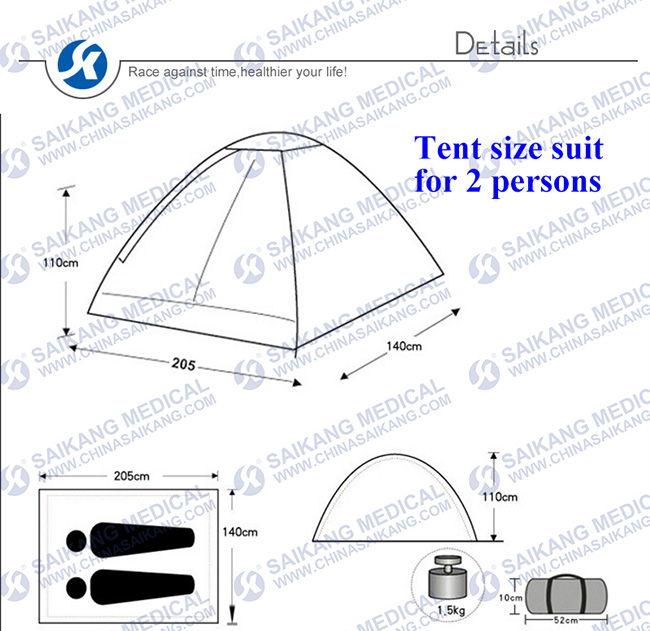 Water-Proof Tent with Frame Type Structure