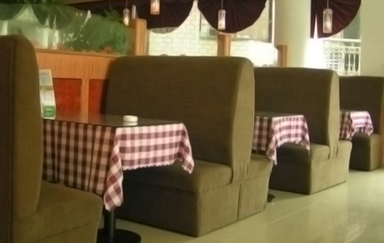 New Restaurant Fabric Sofa with High Quality