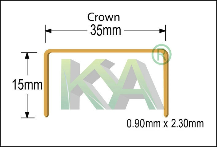 Copper Carton Staple for Packaging