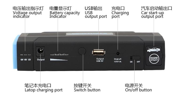 Jump Starter Car Charger Battery Emergency Start Power