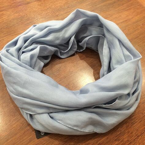 Pure Color Polyester Yarn Infinity Scarf