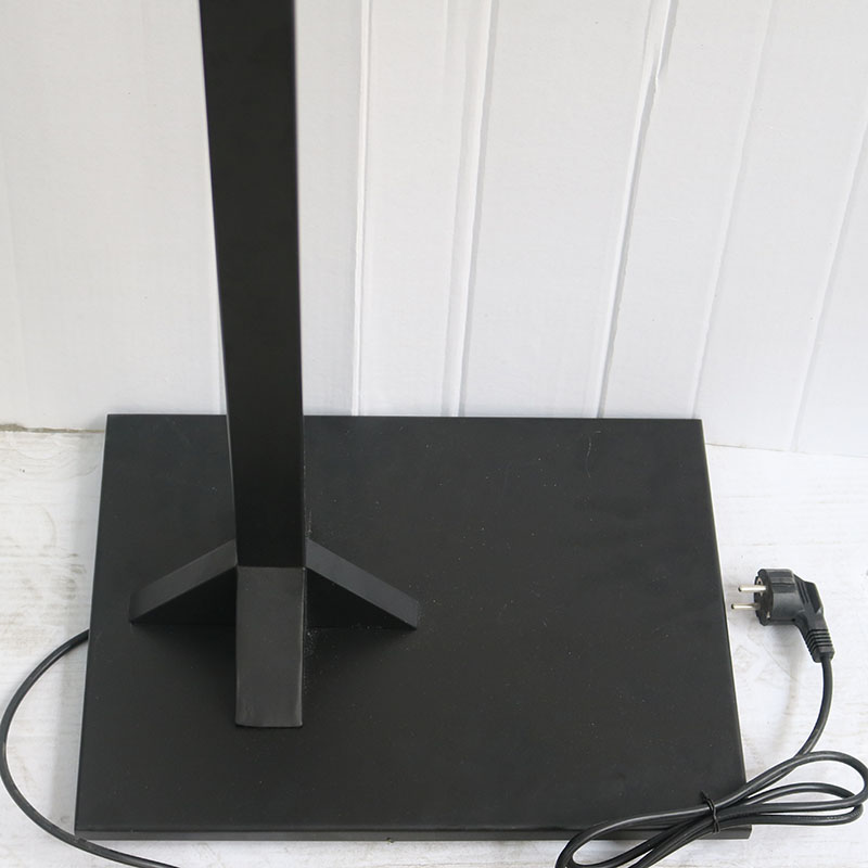 Antique Design Black Wrought Iron Standing Floor Lamp