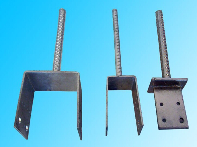 Galvanized Steel Fence Pole Anchor, Steel Ground Spike