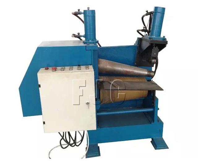 Hydraulic Metal Cone Rolling Machine by Sheet Funnel