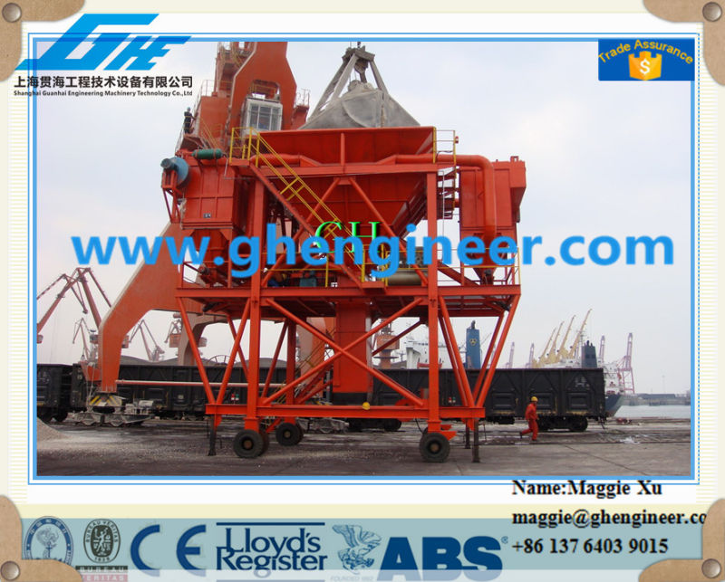 Unloading Rubber Tires Dusting Proof Mobile Port Hopper