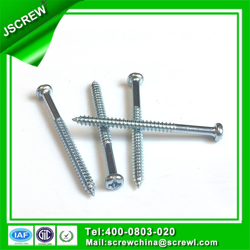 Customized Galvanized Cross Recessed Pan Head Half Threaded Screw